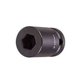 Vega Tools 7/16 in Set Screw Bit Holder 3HS716SK - 1/2 in-Square Shank - 4140 Steel - 1 1/2 in Length - Manganese Phosphate Finish - 02411