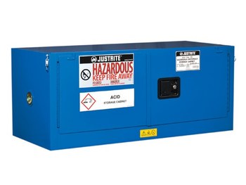 Justrite Sure-Grip EX Hazardous Material Storage Cabinet Piggyback 8613281, 12 gal, Royal Blue - 16491