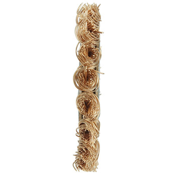 Weiler 08271 Wheel Brush - 3 in Dia - Knotted - Standard Twist Bronze Bristle