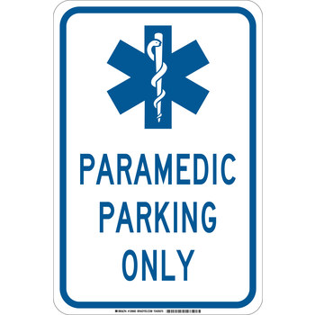 Picture of Brady B-302 Polyester Rectangle White English Parking Restriction, Permission & Information Sign part number 129683 (Main product image)
