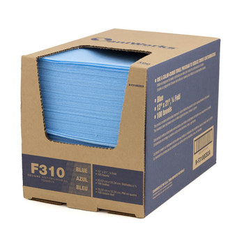 Picture of Adenna N-F310QCBA SaniWorks F-310 Blue Cleaning Wipe (Main product image)