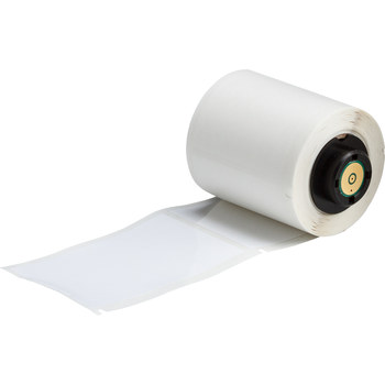Picture of Brady White Polyester Thermal Transfer PTL-37-483 Die-Cut Thermal Transfer Printer Label Roll (Main product image)