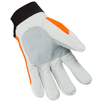 Valeo V258 Orange Small Goatskin Kevlar/Leather Cut-Resistant Gloves - ANSI A3 Cut Resistance - VI9507SM