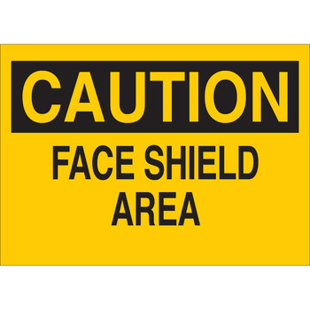 Picture of Brady B-120 Fiberglass Reinforced Polyester Rectangle Yellow English PPE Sign part number 70339 (Main product image)
