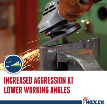Weiler Tiger 2.0 Grinding Wheel 57137 - 9 in - Aluminum Oxide - 24 - R