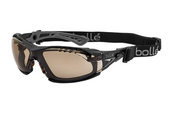 Picture of Bolle Safety Rush Plus Black Twilight Black/Grey Universal Nylon Polycarbonate Safety Glasses (Main product image)