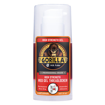 GorillaPro AT105GEL Threadlocker Red Gel 35 ml Pump Bottle - GorillaPro 10008074