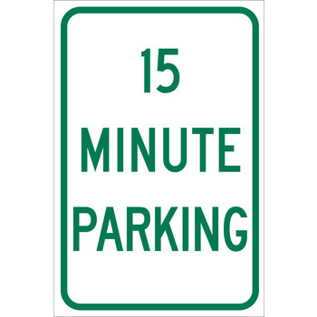 Picture of Brady B-555 Aluminum Rectangle White English Parking Restriction, Permission & Information Sign part number 124386 (Main product image)