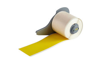 Picture of Brady Yellow Self-Extinguishing Polyimide Thermal Transfer M71C-2000-472-YL Continuous Thermal Transfer Printer Label Roll (Main product image)