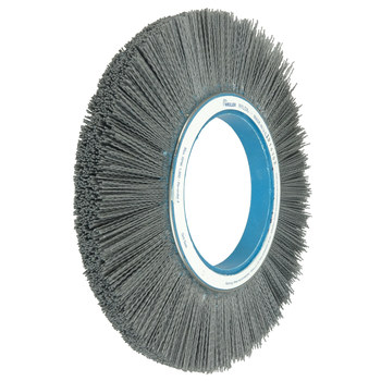Weiler Nylox 83740 Wheel Brush - 12 in Dia - Crimped Nylon Bristle