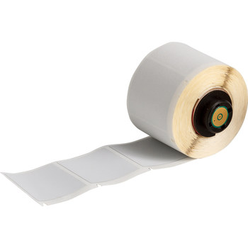 Picture of Brady Silver Polyester Thermal Transfer PTL-32-486 Die-Cut Thermal Transfer Printer Label Roll (Main product image)