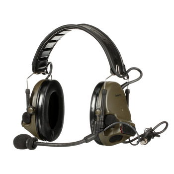 3M PELTOR ComTac V MT20H682FB-47 GN OD Green Communication Headset - Foldable - A-Band - Battery Powered - 23 dB NRR - 076308-94598