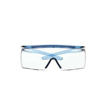 3M SecureFit 3700 Series OTG Safety Glasses SF3701SGAF-BLU - Scotchgard AF/AS Clear Lens, Blue Temples