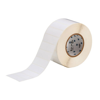 Picture of Brady White Polyester Thermal Transfer THT-18-422-3 Die-Cut Thermal Transfer Printer Label Roll (Main product image)
