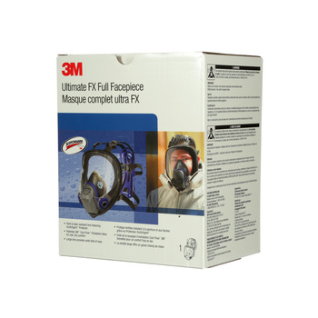 3M FF-400 Series FF-402 Black/Blue Medium Silicone Full Mask Facepiece Respirator