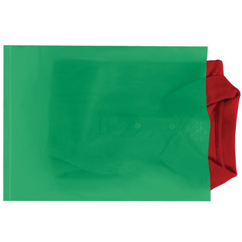 Green Flat Poly Bag - 12 in x 15 in - 2 mil Thick - 11763