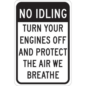 Picture of Brady B-555 Aluminum Rectangle English Stop Signs, Traffic Control Signs & Banners Sign part number 124410 (Main product image)
