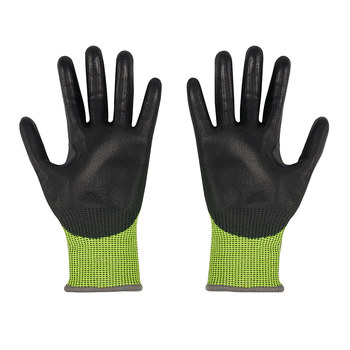 Milwaukee SMARTWIPE High Visibility Yellow XL Polyurethane Cut-Resistant Glove - ANSI Cut Level 4 Cut Resistance - 48-73-8943B