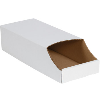 Picture of BINB718 Oyster White 200#/ECT-32-B Corrugated Stackable Bin Boxes (Main product image)
