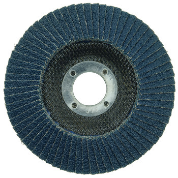 Weiler Wolverine Type 29 Flap Disc 31344, Zirconium, 4-1/2 in, 40