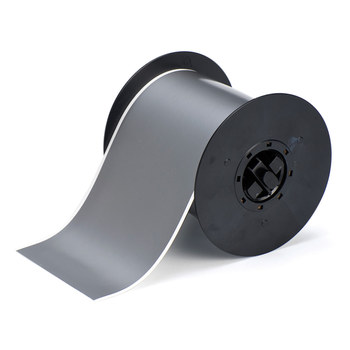 Picture of Brady Gray Indoor / Outdoor Vinyl Thermal Transfer B30C-4000-595-GY Continuous Thermal Transfer Printer Label Roll (Main product image)