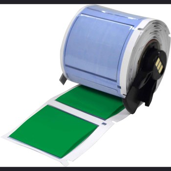 Picture of Brady PermaSleeve Green Polyolefin Thermal Transfer M6-1000-175-342-GR Heat Shrink Wire & Cable Labels (Main product image)