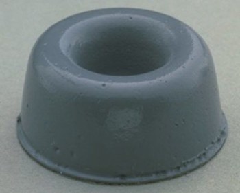 3M Bumpon SJ5009 Gray Bumper/Spacer Pad - Cylindrical Shaped Bumper - 0.88 in Width - 0.4 in Height - 18436