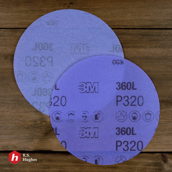 3M Hookit 360L Hook & Loop Disc 55717 - Aluminum Oxide - 5 in - P320 - Very Fine