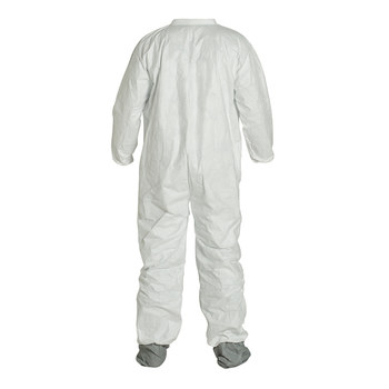 Dupont Tyvek Chemical-Resistant Coveralls 400 TY121SWHLG0025NS - Size Large - White