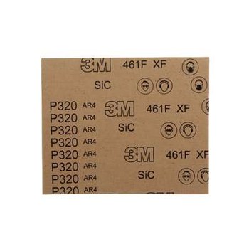 3M 461F Sanding Belt 67412 - 37 in x 75 in - Silicon Carbide - P320 - Very Fine