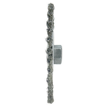 Weiler Vortec Pro 36307 Wheel Brush - 6 in Dia - Knotted - Stringer Bead Steel Bristle