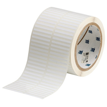 Picture of Brady White Polyester Thermal Transfer THT-28-423-10 Die-Cut Thermal Transfer Printer Label Roll (Main product image)