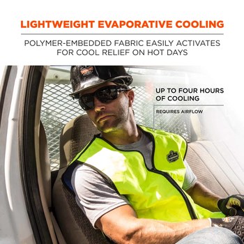 Ergodyne Chill-Its Cooling Vest 6665 12534 - Size Large - Yellow