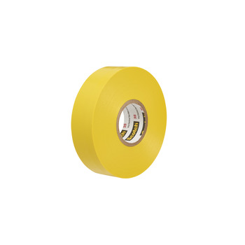 3M Scotch 35 Yellow PVC Insulating Tape - 3/4 in x 66 ft - 0.75 in Wide - 7 mil Thick - 10844