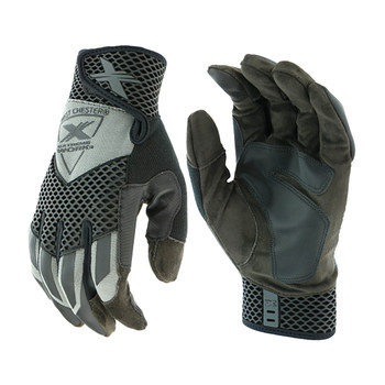 Picture of West Chester Extreme Work Knuckle KnoX 89303GY Gray/Black Large Synthetic Leather Work Gloves (Main product image)