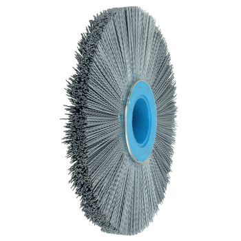 Weiler Nylox 83310 Wheel Brush - 10 in Dia - Crimped Nylon Bristle