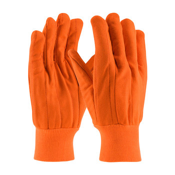 Picture of PIP 92-918PCO High-Visibility Orange Universal Polycord Full Fingered General Purpose Gloves (Main product image)