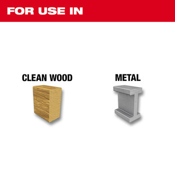 Milwaukee 1/4 in Pilot Bit 49-56-8000 - 4 in Overall Length - 2 in Flute - High Speed Steel - 3-Flat Shank