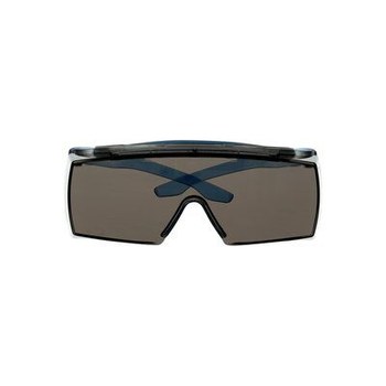 3M SecureFit 3700 OTG Series Safety Glasses SF3702XSGAF-BLU - Scotchgard AF/AS Gray Lens, Blue Temples, Brow Guard