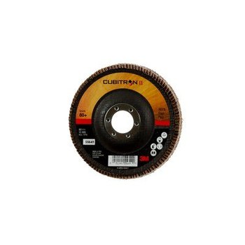 3M Cubitron II 967A Type 29 Flap Disc 55649 - Ceramic Aluminum Oxide - 4 1/2 in - 80+ - Medium