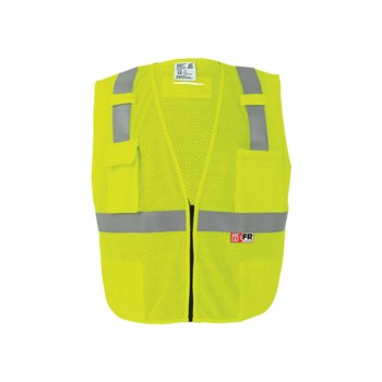 Global Glove Frog Wear Safety Vest GLO-022FR-L, Size Large, Yellow