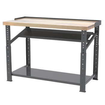 Picture of Akro-Mils RHWB3060GA RHWB Adjustable Gray Powder Coated 12 ga Adjustable Height Work Bench (Main product image)