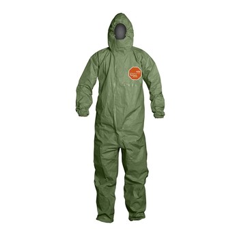 Picture of Dupont Tychem 2000 SFR Green XL Tychem 2000 Chemical-Resistant Coveralls (Main product image)