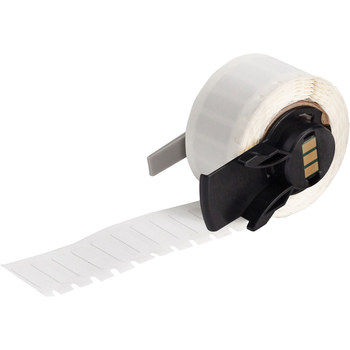 Picture of Brady White Polyvinylfluoride Thermal Transfer M6-9-437 Self-Extinguishing Wire & Cable Labels (Main product image)
