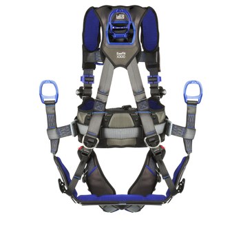 DBI-SALA ExoFit X300 Climbing, Positioning, Suspension Body Harness 70007428603, Size Large, Gray - 10640
