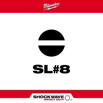 Milwaukee SHOCKWAVE Impact Duty Slotted Power Bit 48-32-4157 - Alloy Steel - 2 in Length - 33143