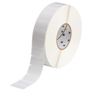 Picture of Brady Clear / White Self-Extinguishing, Self-Laminating Vinyl Thermal Transfer THT-120-427-5 Die-Cut Thermal Transfer Printer Label Roll (Main product image)