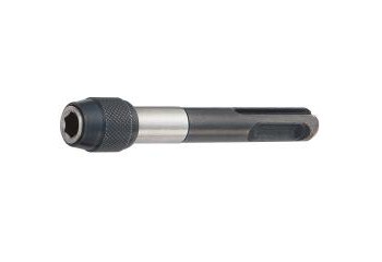 Vega Tools 1/4 in Quick Release Bit Holder 10M80SDS1QF - SDS Shank - S2 Steel & Stainless Steel - 3 3/16 in Length - Stainless & Black Oxide Finish - 00001