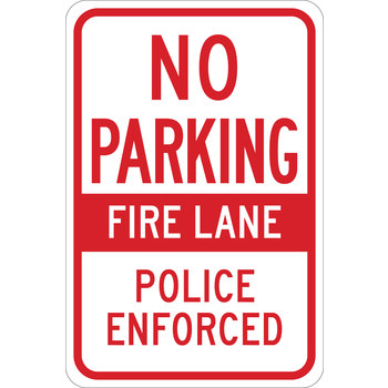Picture of Brady B-555 Aluminum Rectangle White English Parking Restriction, Permission & Information Sign part number 124320 (Main product image)