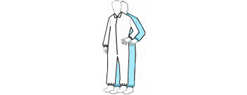 Picture of Dupont White Small Polypropylene Chemical-Resistant Coveralls (Main product image)
